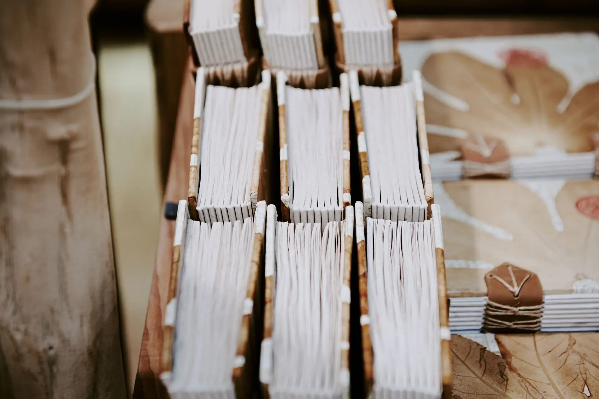 Finished handmade journals
