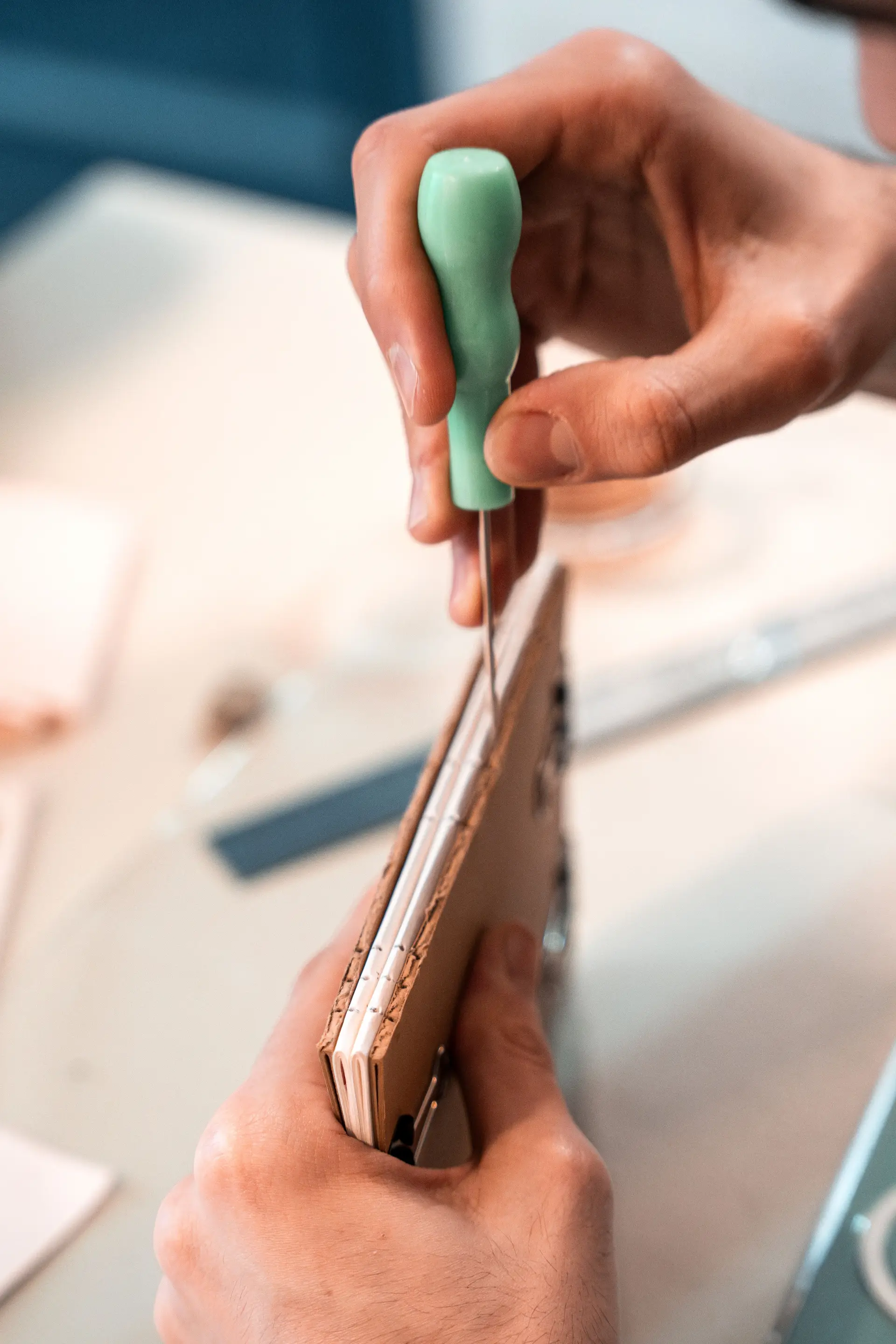 Detailed bookbinding process